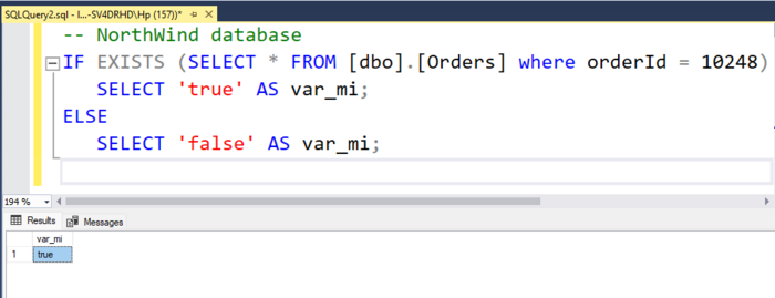 SQL'de IF-ELSE Yapısı Kullanarak Veri Varlığı Kontrolü