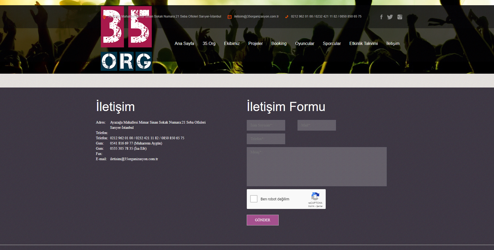 35 Organizasyon